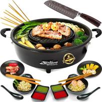 Grilis su aukščiausios kokybės priedais 2 asmenims. Originalus tailandietiškas ir karštas puodas. Sveika lieknėjanti virtuvė iš "Asia Table Grill" - elektrinis BBQ grilis ir "Asia Fondue" kepsninė ir kepimas be riebalų.