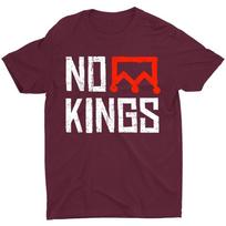 No Kings Protest Vertical Sign Nope Simple Bold Crown Tees Unisex T-Shirt 3XL