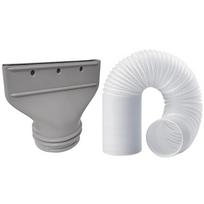 A65T-Langų adapteris nešiojamiems oro kondicionieriams, Nešiojamo oro kondicionieriaus išmetimo žarnos jungtis, tinkama 130 mm skersmeniui balta