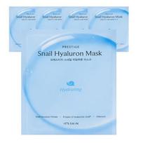 Lakštinė veido kaukė It's Skin Prestige Snail Hyaluron Mask 20g × 5 lakštai, Drėkinanti ir minkštinanti priežiūra