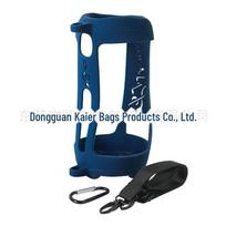 „Silikoninis apsauginis dangtelis JBL Pulse 5 Bluetooth garsiakalbiui – nešiojamas lauke dėklas“ P5 Silicone Case + Shoulder Strap + Hook tamsiai mėlyna spalva