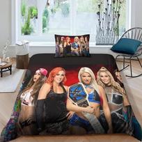 Žaidimo WWE-EAW Antklodės užvalkalas Pagalvės užvalkalas Lovos patalynės komplektas Suaugusiems Berniukui Mergaitei Miegamojo dekoravimas Vaikų dovana Viengulis Dvigulis Dydis 100x135cm-2pcs