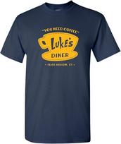 Luke_s Diner - Stars Hollow Coffee Novelty TV Show T Shirt L