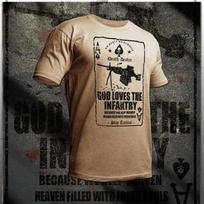 Infantry t-shirt Army 11B Combat Vet 0311 Grunt Stay Tactical Death Card Tee 3XL