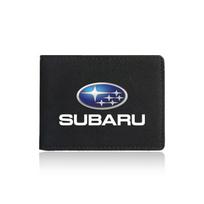 1 vnt. Automobilio emblema Vairuotojo pažymėjimo dėklas ID Kredito kortelės laikiklis Skirta Subaru Forester SG5 SH SJ Impreza XV Legacy Outback WRX STI GC8 Tribeca juoda