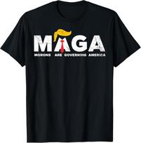Kvailiai valdo Ameriką Anti Trump Vintažiniai Unisex Marškinėliai 4XL