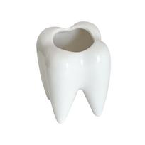 Unikalus dantų pieštukinė, madinga danties formos pieštukinė, stalo organizatorius, keraminis rašiklių laikiklis, kanceliarinių prekių laikytuvas