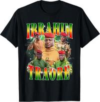 Retro Ibrahim Traoré Bootleg Viva Burkina Faso NATION Traore Africa T-Shirt S