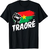 Burkina Faso- Ibrahim Traoré/ Thomas Sankara Burkina Faso Flag African T-Shirt XL
