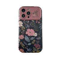 Madingas Retro Chrizantemos telefono dėklas iPhone 13 15 14 16 17 Pro Max, su riešo dirželiu, atsparus smūgiams, Funda iPhone 13