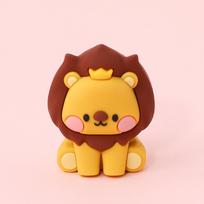 Safari Animal Cake Toppers - Jungle Wild Cake Decorations with Lion, Giraffe, Elephant, and Monkey for Wild Jungle Theme Party liūtas