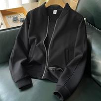 Women's Casual Loose Fit Stand-Up Collar Zip-Up Hoodie Jacket for Spring/Autumn XXL (135-150 lbs) juoda
