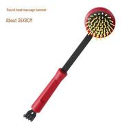 Nešiojamas Meridian masažo plaktukas nugarai, kaklui ir pečiams Basic round head with scratching function black