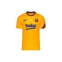 Nike Barcelona Priešrungtyniniai Prigludę Trumpomis Rankovėmis Futbolo Marškinėliai Vyrams Viršutiniai Drabužiai Ryškiai Oranžiniai DH7688-837 L