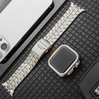 Prabangus titano apyrankė + dėklas Apple Watch Ultra juostai 44mm 45mm 46 49MM Titano jungtis IWatch Series 10 9 8 7 6 5 4 44mm series 654se
