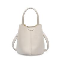 2024 m. aukštos kokybės odinė moteriška paštininko krepšys - Stilingas kasdienis kibiro formos tote krepšys pavasariui/vasarai Bag Body: 18*17*19 cm brown