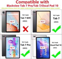 Tvirtas dėklas su stoveliu Blackview Tab 7 Pro/tab 7/oscal Pad 10, tamsiai žalias