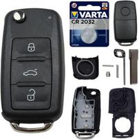 Automobilio rakto korpusas su 3 mygtukais ir baterija Vw