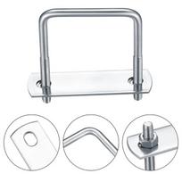 Komplektas 6 vnt. U formos varžtai M6, 80x50mm, nerūdijantis plienas