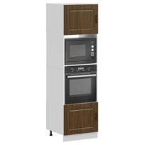 vidaXL Orkaitės spintelės, 2vnt., Kalmar, ruda, apdirbta mediena