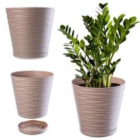 Vazonas Gėlių uždengimo stovas Smėlio spalvos 11cm