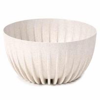 Vazonas Eco Wood, 30x16 cm, Baltos spalvos 30xh16 cm medinis vazonas su nuimtu ECO medžio paviršiumi