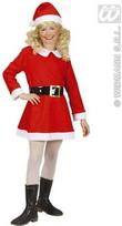 „MISS SANTA“ flanelinė suknelė (suknelė, diržas, kepurė)