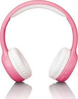 Lenco ant ausų ausinės su Bluetooth vaikams, rožinė, Lenco on-ear austiņas ar Bluetooth bērniem, rozā