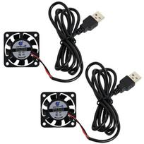 2 vnt. 40mm Usb aušinimo ventiliatoriai, 5v, 5000 Rpm