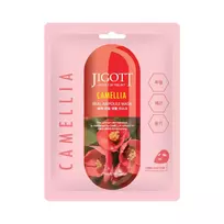 JIGOTT Real Ampoule Mask (Camellia) – drėkinanti kamelijų veido kaukė - 27ml