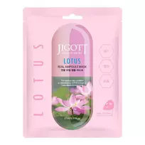 JIGOTT Real Ampoule Mask (Lotus) – drėkinanti ir raminanti lotoso kaukė - 27ml