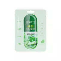 JIGOTT Real Ampoule Mask (Aloe) – drėkinanti alijošiaus veido kaukė - 27ml