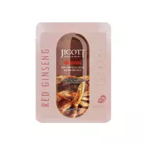 JIGOTT Real Ampoule Mask (Red Ginseng) – raukšles mažinanti veido kaukė - 27ml