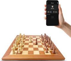 "Chessnut Pro" elektroninių šachmatų lentų rinkinys, prabangus žaidimas su visų medinių šachmatų figūrėlių aptikimu - 55 cm dydžio turnyrinės lentos rinkinys su medinėmis figūrėlėmis 1-2 žaidėjams nuo 6 metų amžiaus