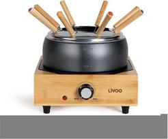 "Livoo" DOC287 Elektrinis Fondue rinkinys, plienas / bambukas