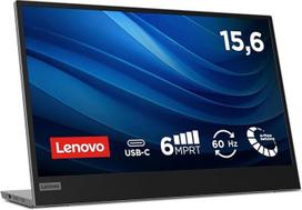 Lenovo L15 nešiojamasis monitorius, 15,6 colių FullHD IPS ekranas, 1920 x 1080, 60 Hz, 6 ms, 2x USB-C, reguliuojamas pakreipimas, pilkos spalvos