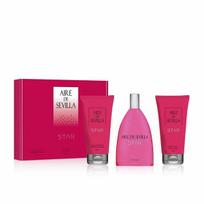 Rinkinys Aire Sevilla Star moterims: tualetinis vanduo EDT, 150 ml + dušo želė, 150 ml + kūno kremas, 150ml