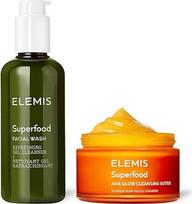 "Elemis Superfood Aha Glow" valomasis sviestas 90G su "Superfood" veido prausikliu 200 ml