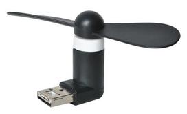 Juodas micro USB ventiliatorius