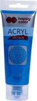 Akrilas Happy Color 75ml metalikas perlamutrinis mėlynas Nr.313