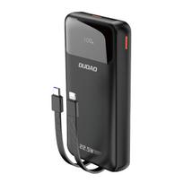 Powerbank 20000 Mah 22,5 W Pd Usb-c Usb-a Su Integruotu "iphone Lightning" Usb-c Kabeliu - Juodas