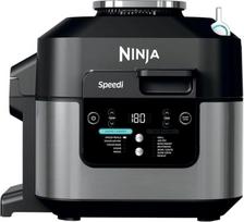 "Ninja Speedi Multicooker", 5,7 l, "12-in-1 Multicooker", oro keptuvė, karšto oro keptuvė, lėta viryklė, lėtas kepimas, kepimas ant grotelių, kepimas, juoda ON500EU