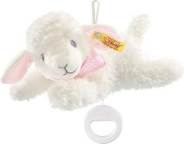 "Steiff" 25 cm "Sweet Dreams" ėriukas muzikinė dėžutė (rožinė)
