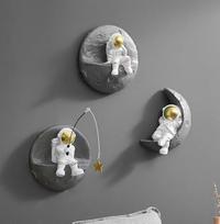 AWNR Astronauto sieninė skulptūra, dekoracija moderniam namų dekorui, fonas, 3D sienų dekoracijos svetainei, sofai, miegamajam, sienų dekoracijos, kosmoso tema, vaikų kambario sienų dekoracijos, 3