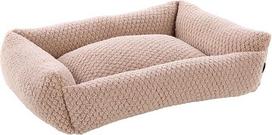 Flamingo Panier Jacquard Rectangle Taupe - 65 x 50 x 20 cm - Lavable - Anti-dérapant - Housse Amovible Avec Fermeture éclair