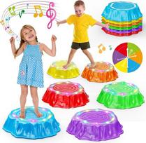 Jofuni Balanciersteine für Kinder - Stapelbare Balance Steine für Indoor & Outdoor Stapelsteine Motorikspielzeug Gleichgewichtstrainer für Kleinkinder ab 2 3 4 5 6 Jahre