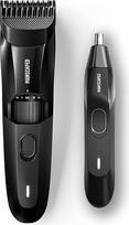 MANSCAPED® veido priežiūros dueto sudėtyje yra: "The Beard Hedger® Premium Precision Beard Trimmer" ir "The Weed Whacker® 2.0" nosies ir ausų plaukelių kirpimo mašinėlė.