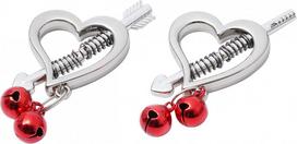 Spenelių spaustukai Kiotos Bdsm Heart Spring, 2 vnt.