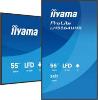 Iiyama LH5564UHS-B1AG Signage Display Digital signage flat panel 139.7 cm (55") Wi-Fi 500 cd/m² 4K Ultra HD Black Android 24/7