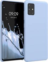 Kwmobile guminis telefono dėklas, skirtas Samsung Galaxy A51, rausvai violetinės spalvos